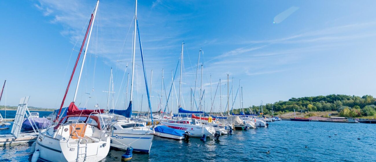 Segelboote auf dem Geiseltalsee