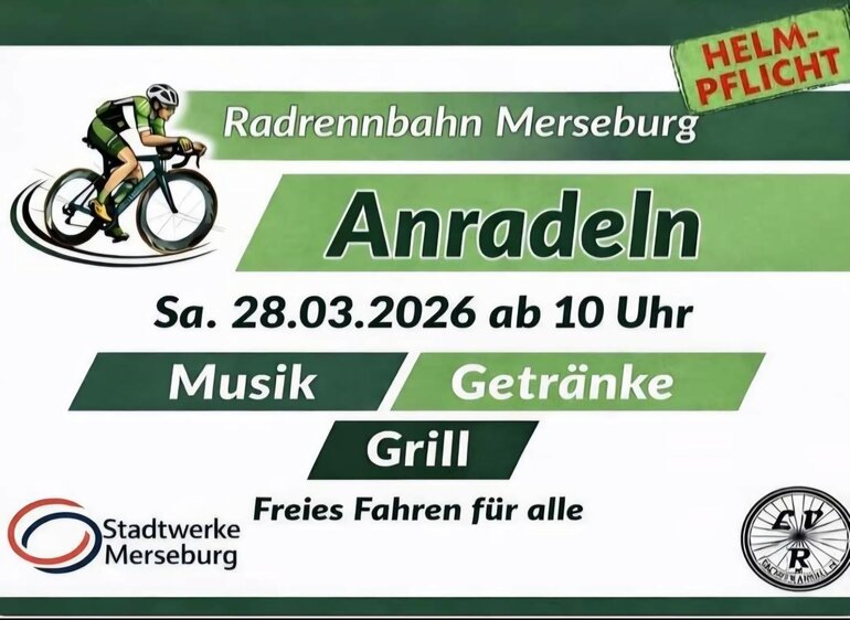 Anradeln auf der Radrennbahn Merseburg 