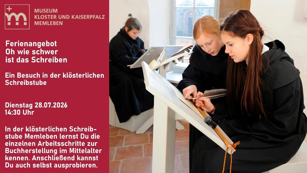 Ferienangebot: Oh wie schwer ist das Schreiben