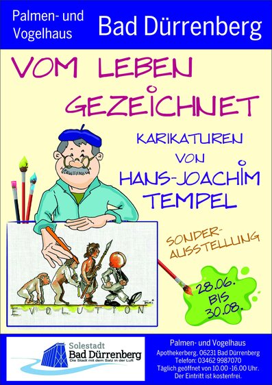 Ausstellung: vom Leben gezeichnet - Karikaturen von Hans- Joachim Tempel