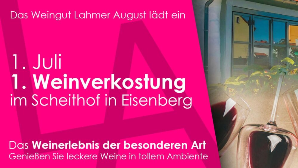 1. Weinverkostung im Scheithof - Weingut Lahmer August