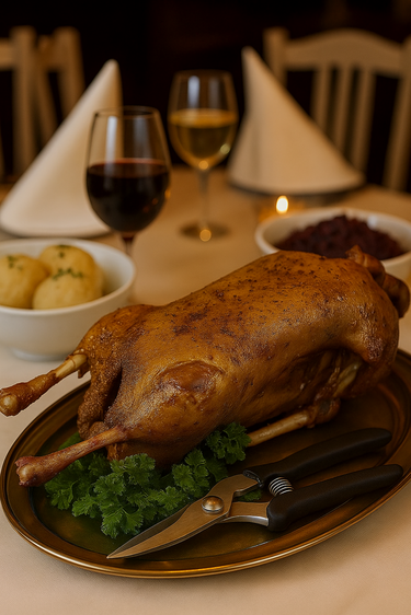 Martinsgansessen in Familie