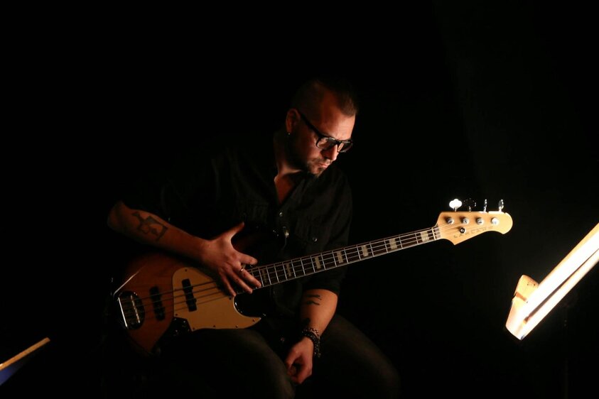 Konzert der Bassgitarre