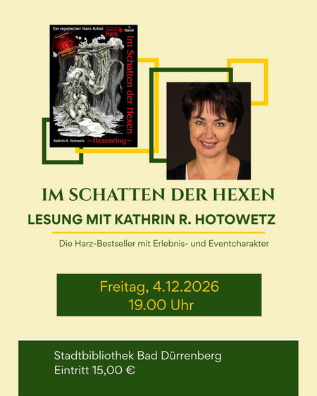 Lesung mit Katrin R. Hotowetz  „Im Schatten der Hexen“