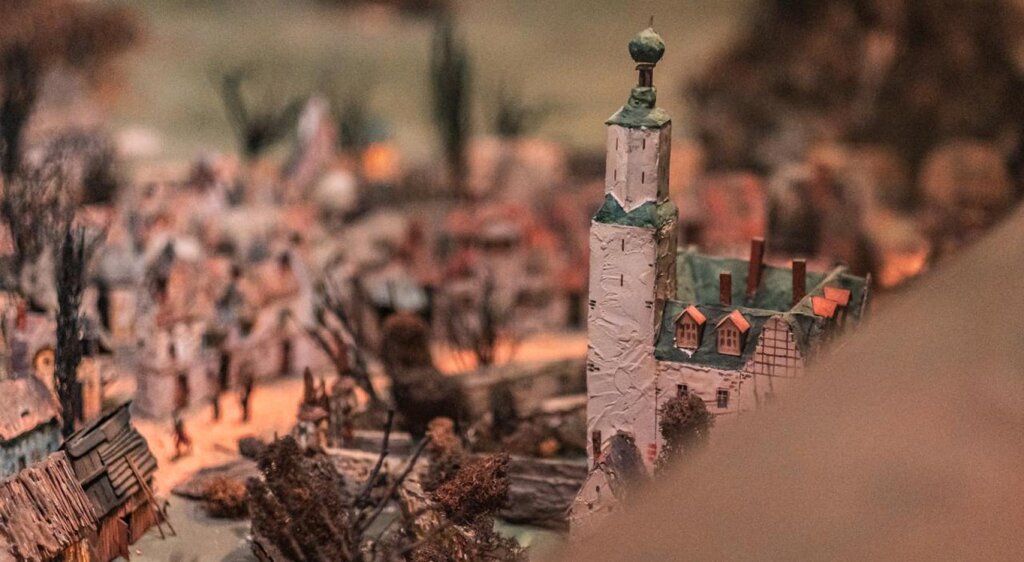 Diorama im Weißenfelser Gustav-Adolf-Museum