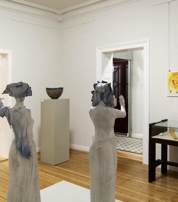 Blick in die Ausstellung der Brandsanierung Weißenfels