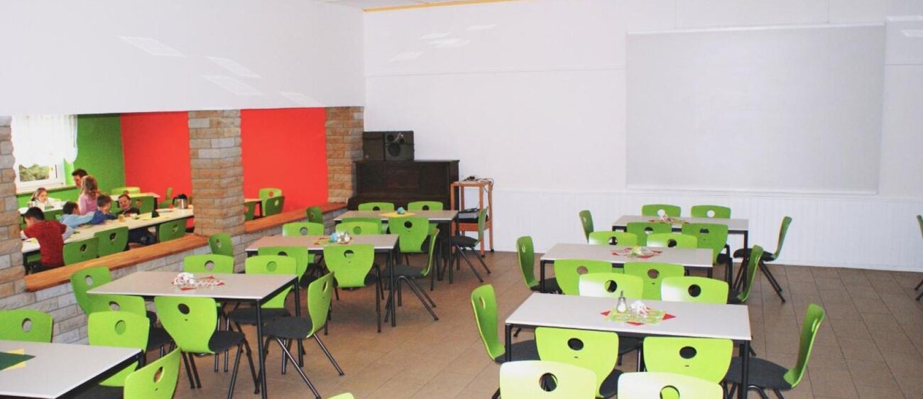 Speisesaal der Jugendherberge Kretzschau