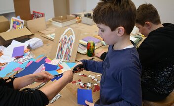 Offene Werkstatt in der KinderDomBauhütte