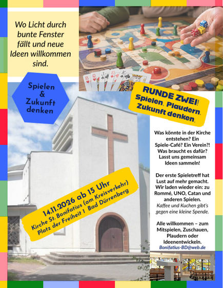 Spieletreff in der katholischen Kirche