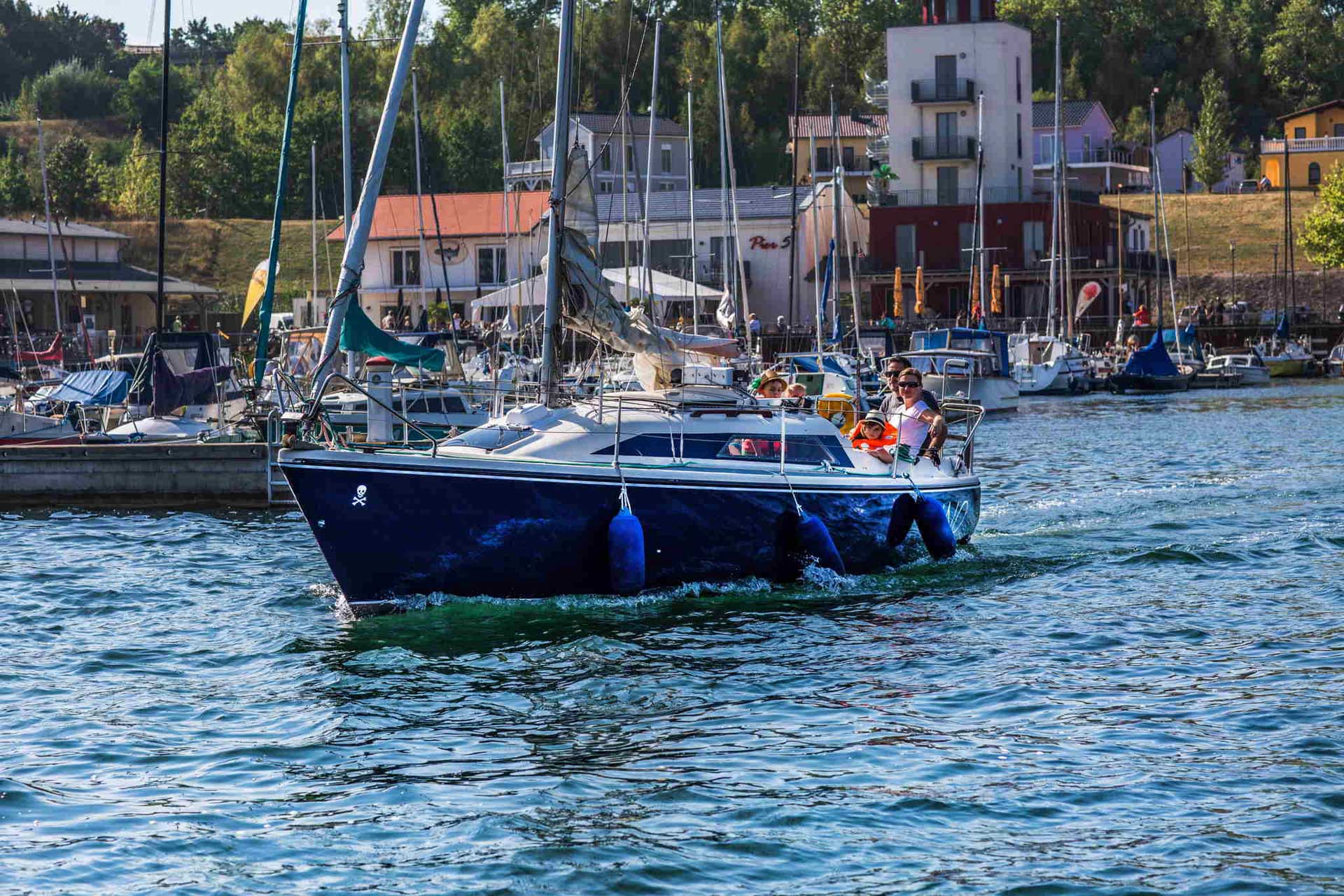 Segeln ist auf dem Geiseltalsee gut möglich (c) Saale-Unstrut-Tourismus e.V., Transmedial