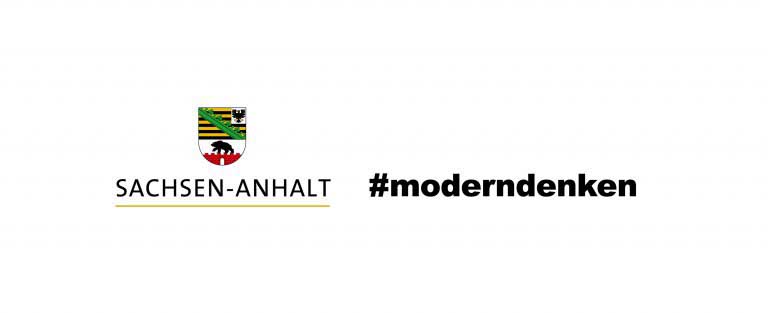 Promotioneel logo modern denken Saksen-Anhalt