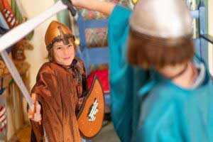 Holiday adventures in the children's cementation at Neuenburg Castle (c) Falko Matte