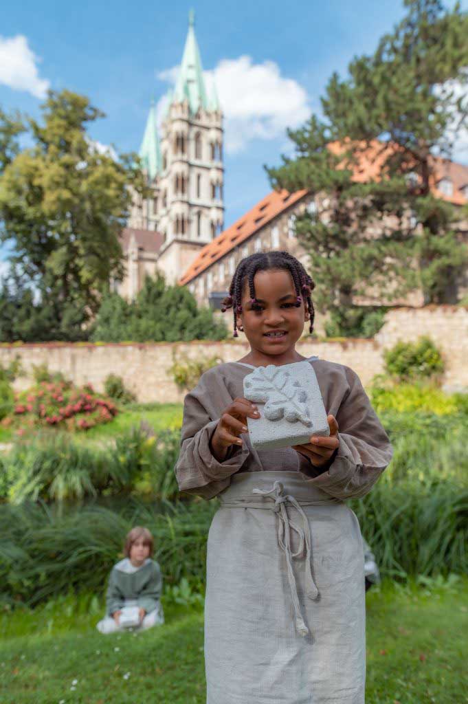 Werkeln wie die Baumeister im Mittelalter im Naumburger Dom (c) Vereinigte Domstifter, Falko Matte