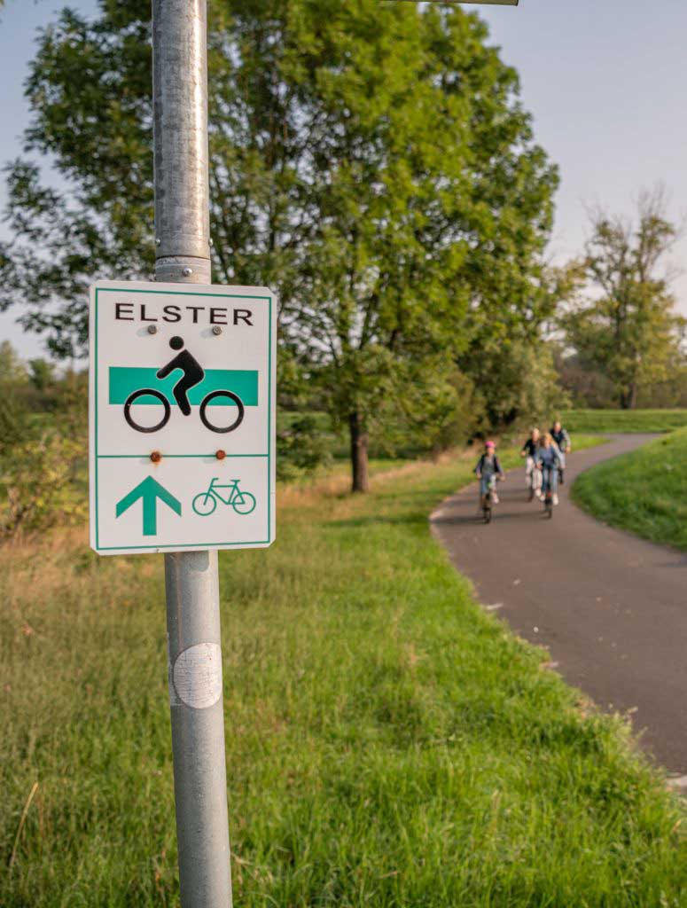 De Elster-fietsroute is ook geschikt voor gezinnen. (c) Saale-Unstrut-Tourismus e.V., Falko Matte