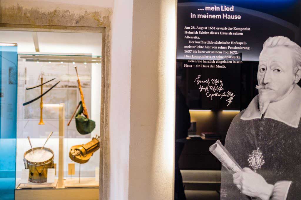 Beschwingt zu Heinrich Schütz in Saale-Unstrut – 3 Radtouren für den Herbst 2022 Blick in die Dauerausstellung (c) Stadt Weißenfels, E.S.-Photographie