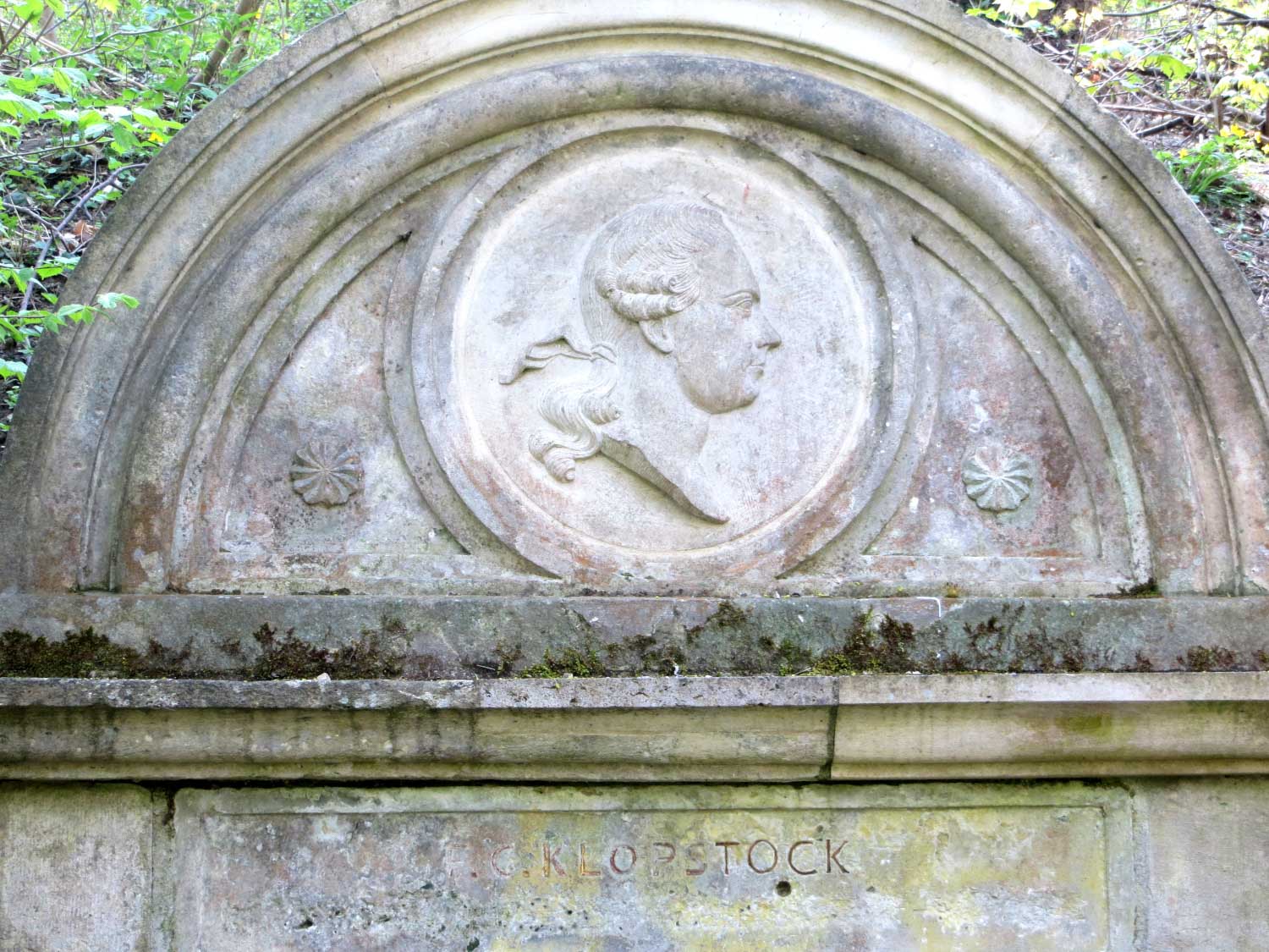 Inscription at the Klopstock spring near Schulporte (c) Saale-Unstrut-Triasland Geo-Nature Park