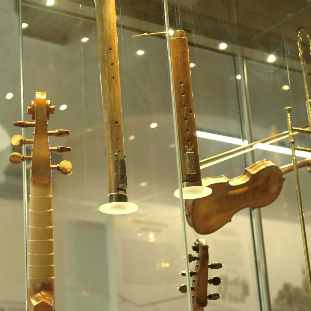 Sommige instrumenten in het Heinrich Schütz-huis in Weißenfels zijn ons onbekend (c) Daniel Remler