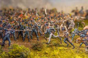 Historical battles in Saale-Unstrut took place e.g. in Lützen - example battlefield diorama (c) Saale-Unstrut-Tourismus e.V., Falko Matte