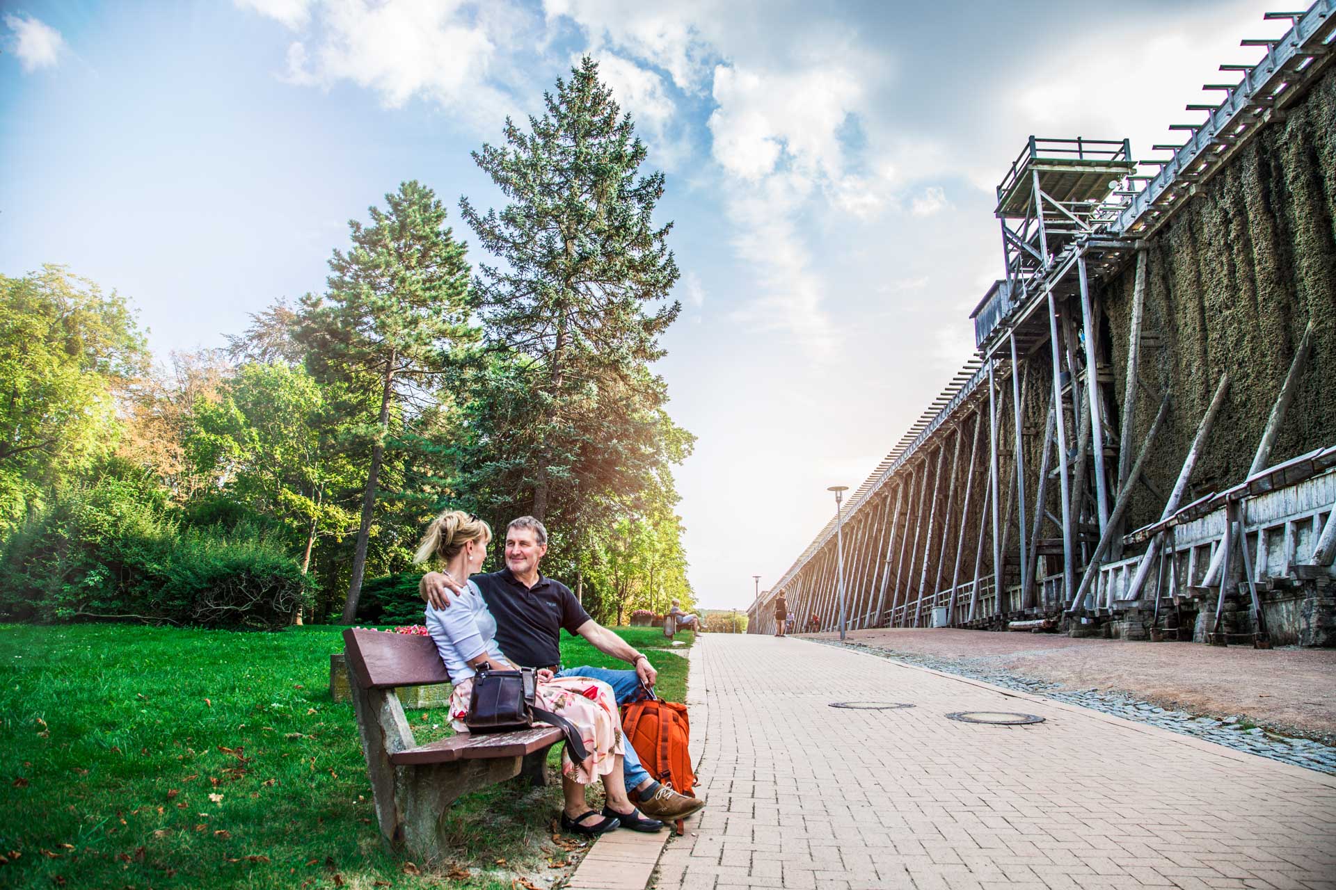 Gesundheitsorte in Saale-Unstrut - Bad Kösen mit seinem Gradierwerk (c) Saale-Unstrut-Tourismus e.V., Transmedial