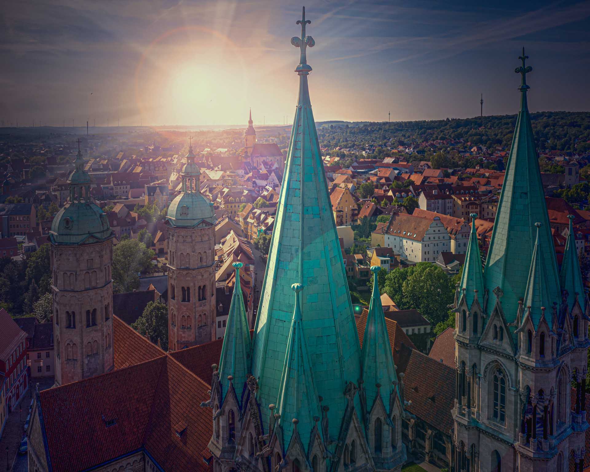 Atemberaubende Ausblicke ermöglicht die Turmbesteigung, Naumburger Dom (c) Vereinigte Domstifter, Falko Matte