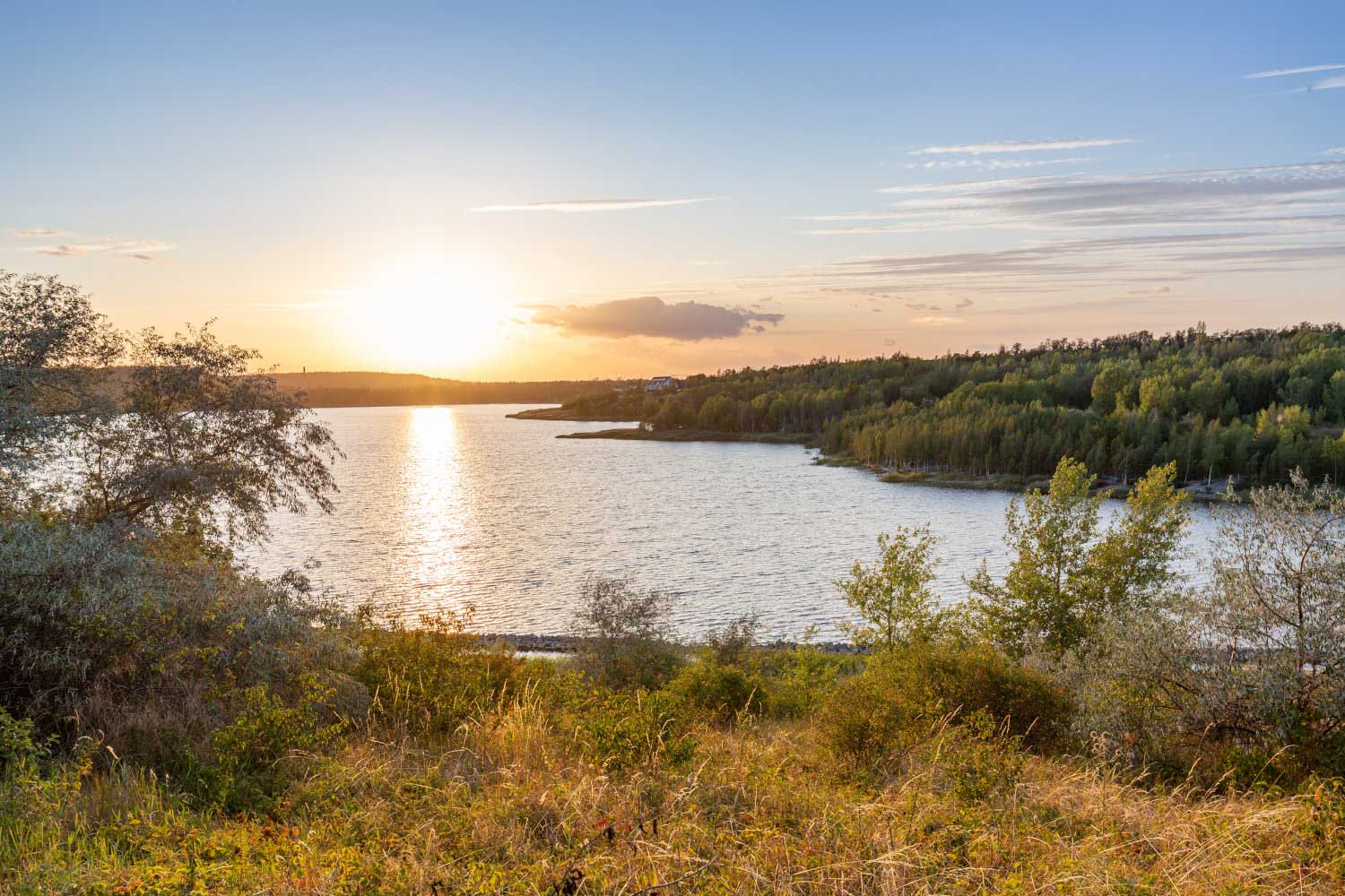 Grenzend aan het Runstedt-meer ligt het Großkayna-meer (c) Saale-Unstrut-Tourismus e.V., Sven Runkel svenart.eu