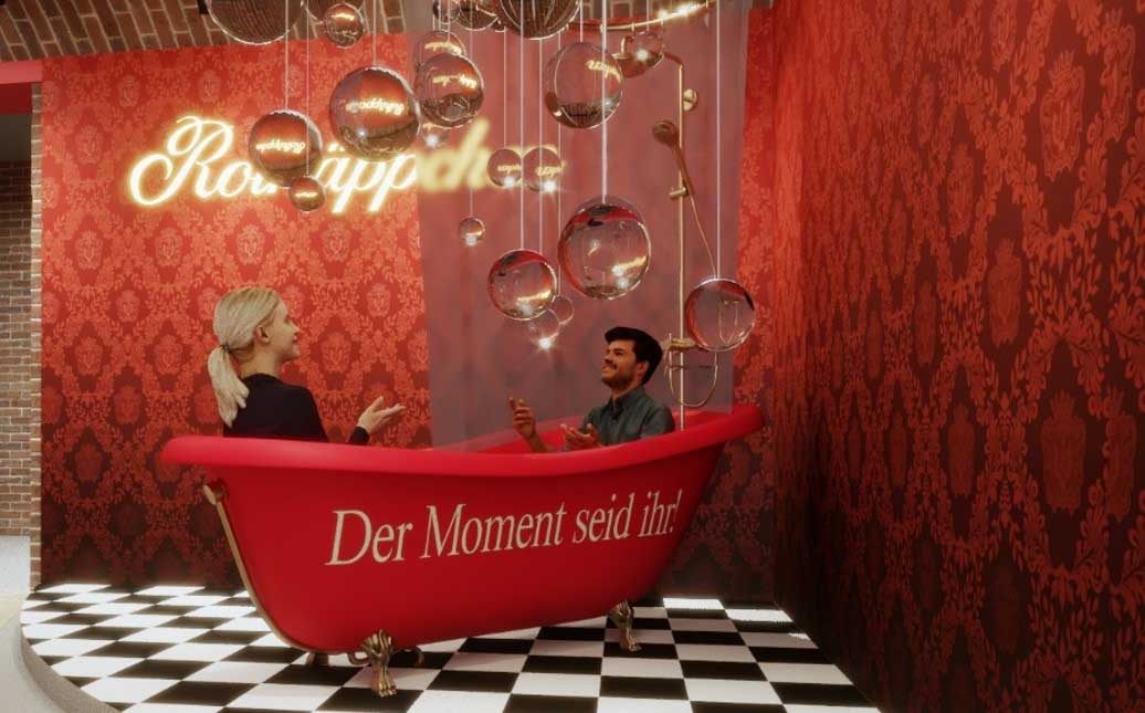 Rotkäppchen Erlebniswelt, bathtub moment (c) Rotkäppchen-Mumm